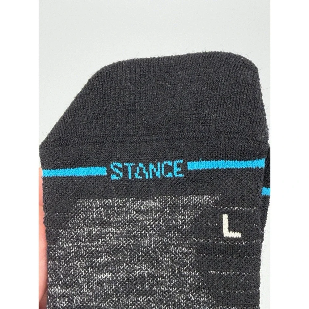 Stance Light Wool Tab Performance Socks Black Womens Medium A248A24LIG NWT